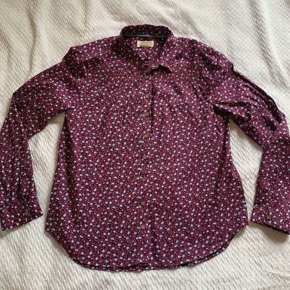 Maeve Tops - Anthropologie Maeve Floral Button Up Blouse